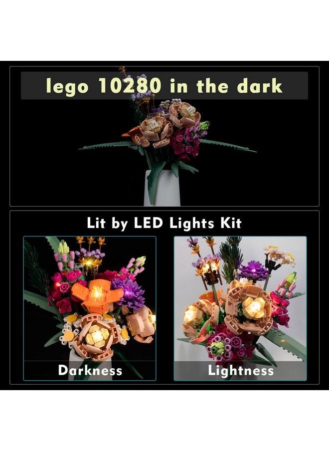 Vonado - Led Light Kit For Lego Flower Bouquet 10280 For Adults Artificial Flowers Lighting Compatible With Lego 10280 Botanical (No Lego Model) Creative Diy Home Décor Flowers Lego Lights - Image 1