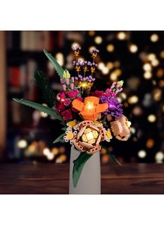 Led Light Kit For Lego Flower Bouquet 10280 For Adults Artificial Flowers Lighting Compatible With Lego 10280 Botanical (No Lego Model) Creative Diy Home Décor Flowers Lego Lights
