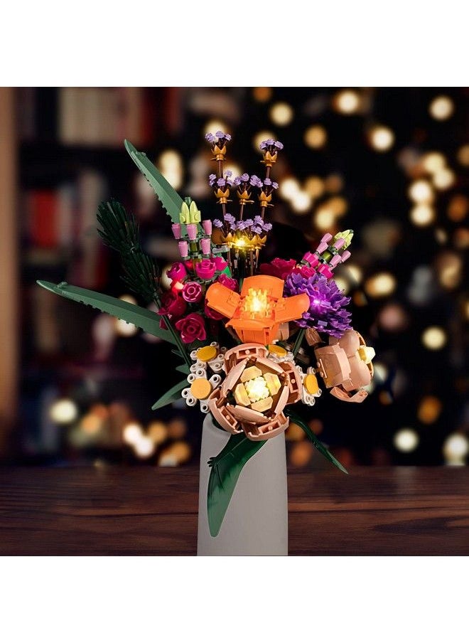Vonado - Led Light Kit For Lego Flower Bouquet 10280 For Adults Artificial Flowers Lighting Compatible With Lego 10280 Botanical (No Lego Model) Creative Diy Home Décor Flowers Lego Lights - Image 1