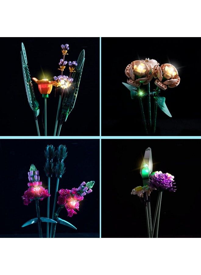 Vonado - Led Light Kit For Lego Flower Bouquet 10280 For Adults Artificial Flowers Lighting Compatible With Lego 10280 Botanical (No Lego Model) Creative Diy Home Décor Flowers Lego Lights - Image 1
