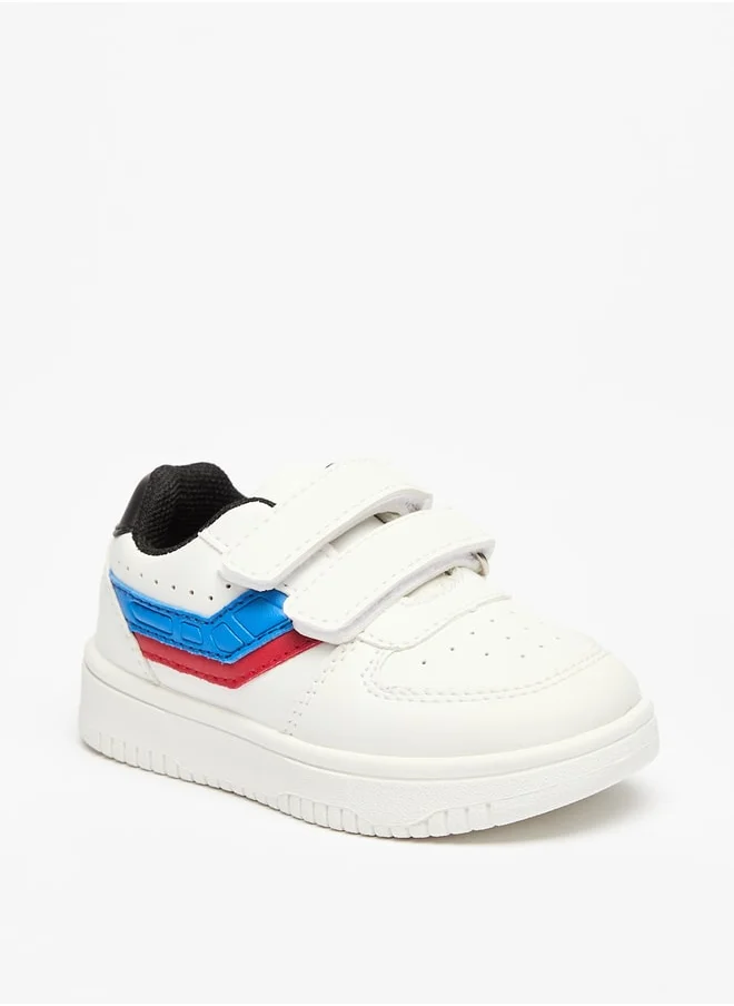 LBL by Shoexpress Boys Panelled Sneakers with Hook and Loop Closure