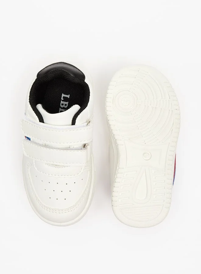 LBL by Shoexpress Boys Panelled Sneakers with Hook and Loop Closure