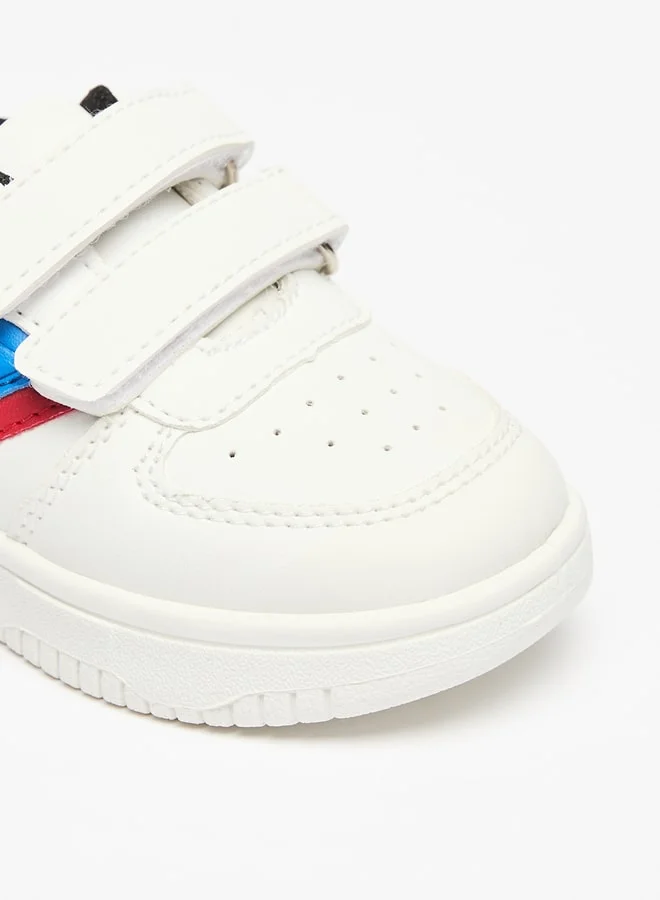 LBL by Shoexpress Boys Panelled Sneakers with Hook and Loop Closure