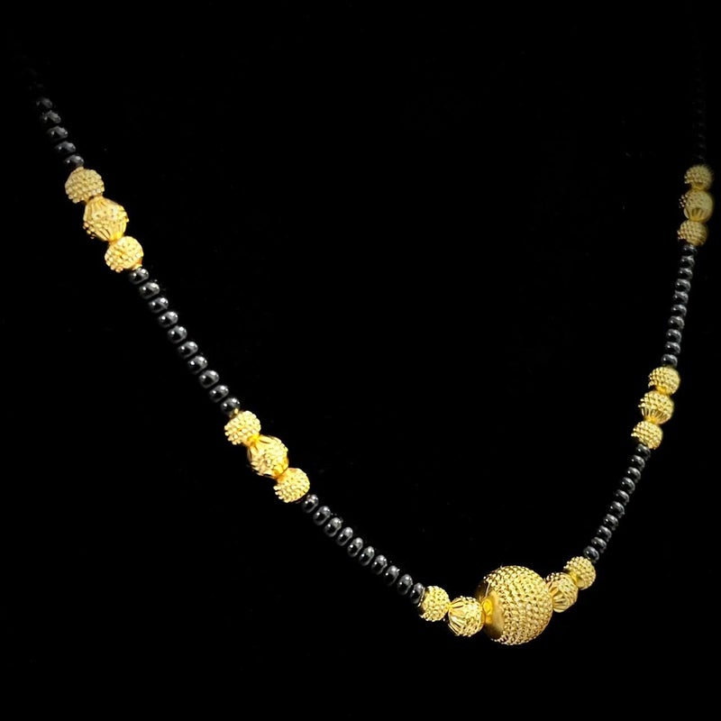 MONEV One Gram Gold Plated Jewellery Mangalsutra Tanmaniya Nallapusalu Necklace For Women and Girls - Image 5