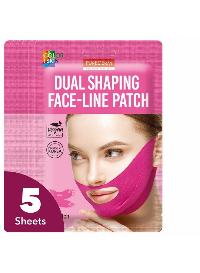 Purederm Dual Shaping Faceline Patch (5 Pack) V Line Lifting Mask For Total Faceline Care - Image 1