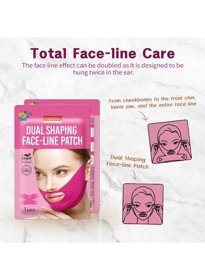 Purederm Dual Shaping Faceline Patch (5 Pack) V Line Lifting Mask For Total Faceline Care - Image 5