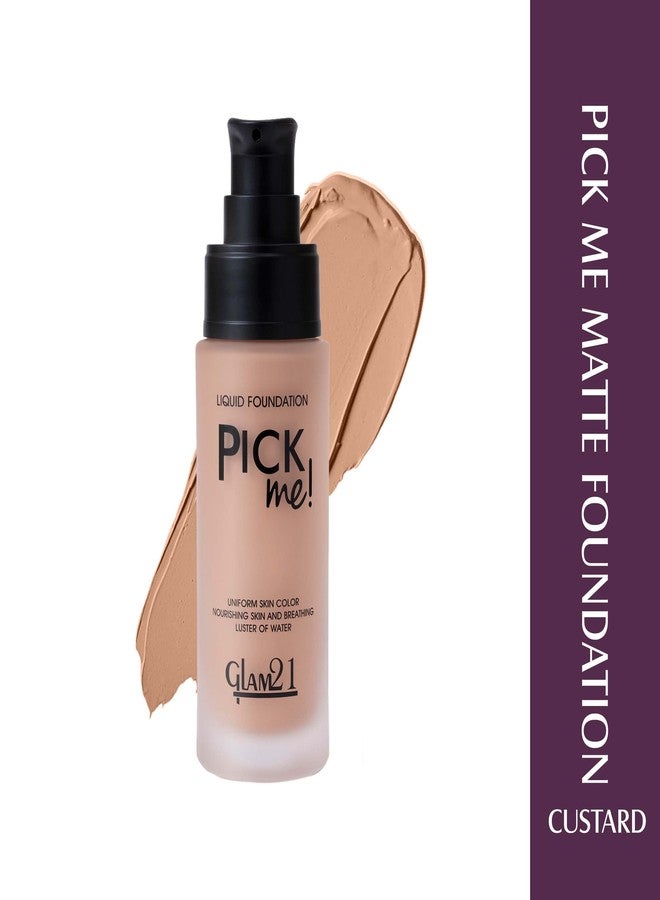 Glam 21 Glam21, Pick Me! Matte Foundation for Non-sticky Instant Spotless Glow with Long Day Matte Coverage | Increase Skin Breathability | F6514, Shade-03 - Image 3