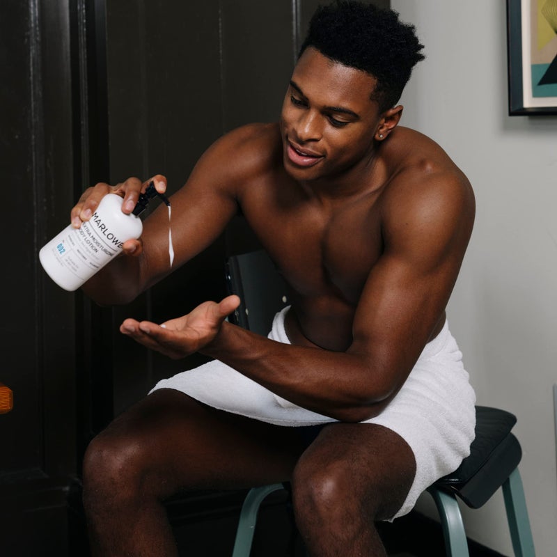 MARLOWE. No. 002 Body Lotion 15 oz Pump, Original, Revitalizing Dry Skin Lotion with Aloe Vera & Amino Acids, Hydrates & Nourishes, Lightly Scented - Image 3