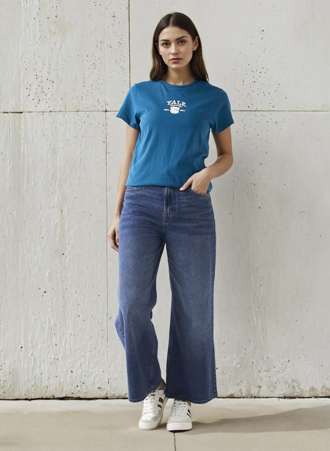 SP Characters T-shirt Regular Fit with Yale University Print Cotton - Image 2