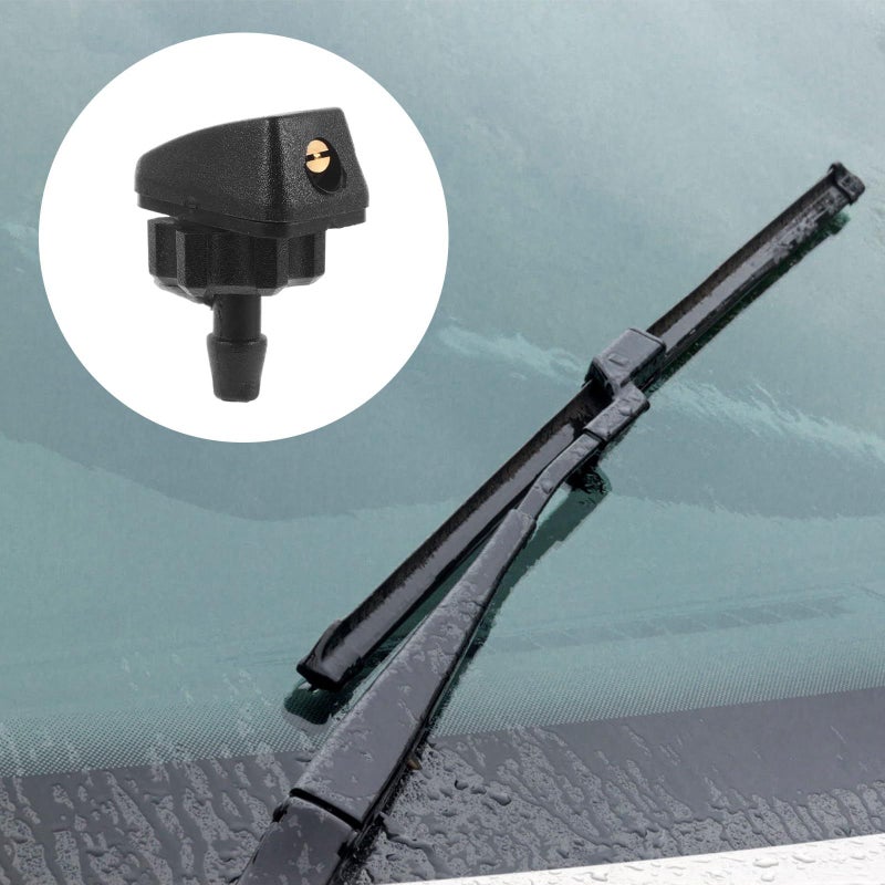 Car Windshield Washer Nozzles 2pcs Front Window Spray Jet Replacement For Most Vehicles - Image 4