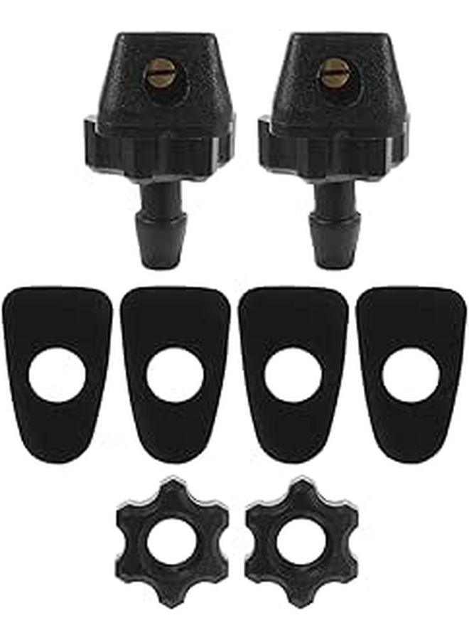 Car Windshield Washer Nozzles 2pcs Front Window Spray Jet Replacement For Most Vehicles - Image 1