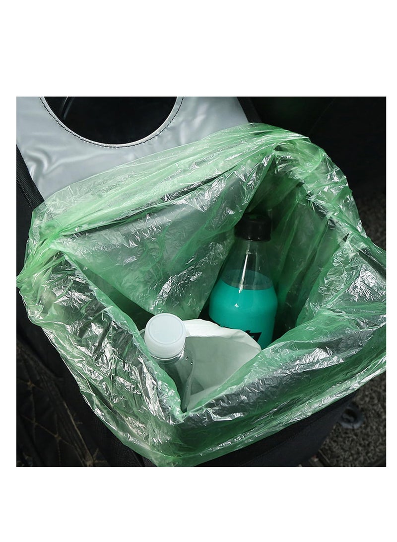 ECVV ECVV Car Trash Can with Lid, Automotive Trash Bin, Leak-Proof Back Seat Garbage Bag, Oxford Cloth Vehicle Container, Foldable Hanging Auto Organizer with Storage Pockets-Black  - Image 5
