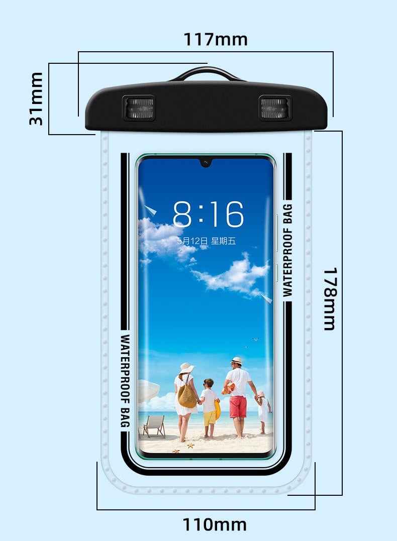 Universal Waterproof Phone Pouch Bag for Cellphone, Dry Smartphone Beach Swimming Waterproof Phone Case for Phone - Image 4