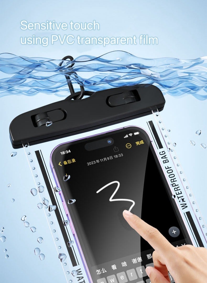 Universal Waterproof Phone Pouch Bag for Cellphone, Dry Smartphone Beach Swimming Waterproof Phone Case for Phone - Image 3