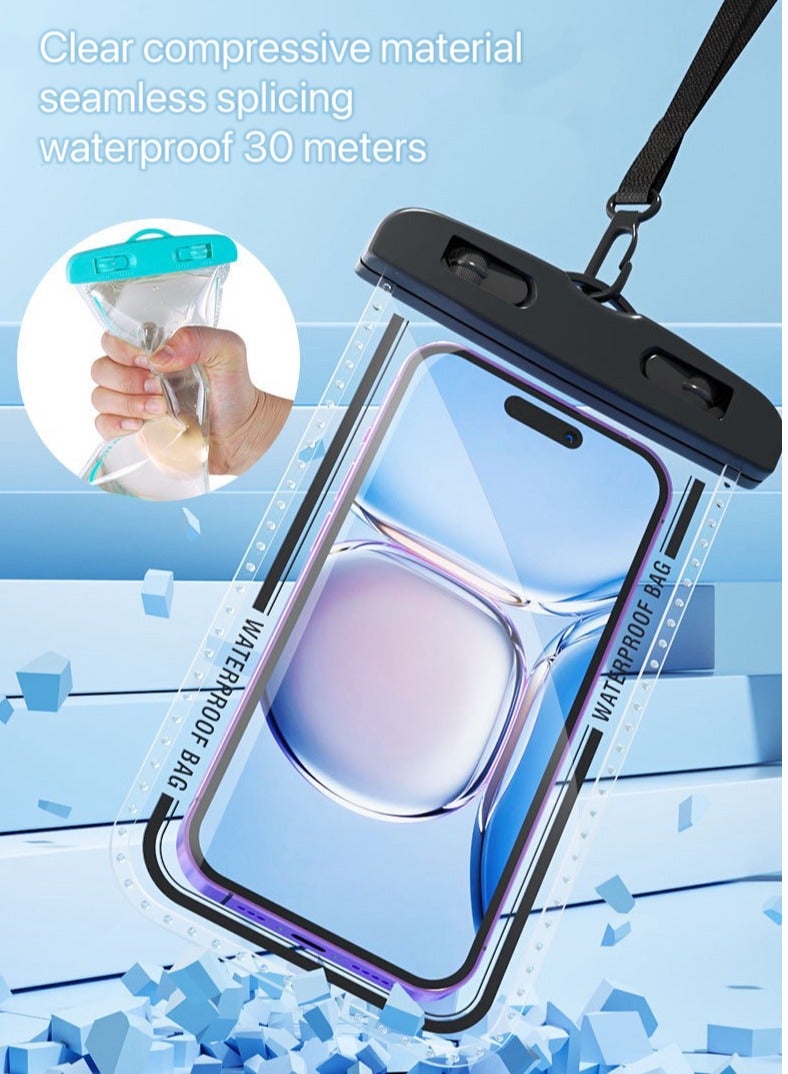 Universal Waterproof Phone Pouch Bag for Cellphone, Dry Smartphone Beach Swimming Waterproof Phone Case for Phone - Image 2