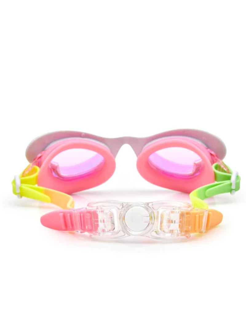 بلينج2O Pink Lemonade Buttercup Kids Swim Goggles - Anti Fog, No Leak, Non Slip, UV Protection - Hard Travel Case - Lead and Latex Free - Image 2
