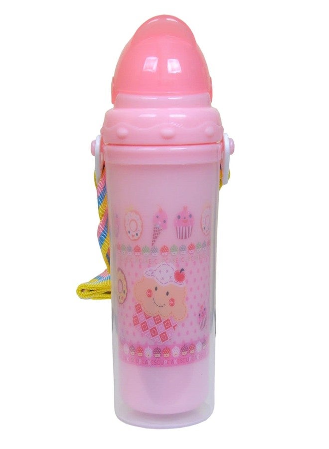KETKAR Water Bottle with Straw for Kids Boys_Pink - Image 2