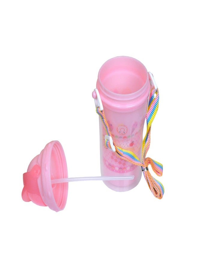 KETKAR Water Bottle with Straw for Kids Boys_Pink - Image 4