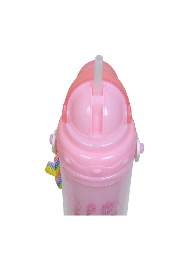 KETKAR Water Bottle with Straw for Kids Boys_Pink - Image 3