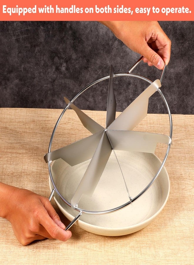 AojSup 2-Pack Pie Cutter 8 Slice & 7 Slice - 13.6" Stainless Steel Pie Slicer & Cheesecake Cutter, Commercial-Grade Cake Slicer for Even Slices, Perfect for Pies, Pizzas, Desserts - Image 5