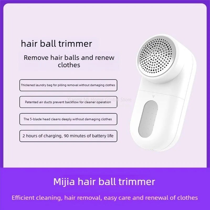 شاومي أسطوانة إزالة الوبر Xiaomi Lint Remover And Cutter USB Charging Electric Lint Remover Pellet Machine Hairball Trimmer Portable Electric Clothes - Image 2