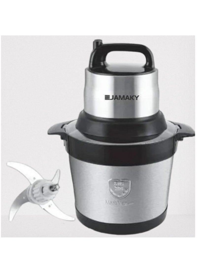 JAMAKY Italy Jamaki Meat Vegetable Chopper Kibbeh Chopper Stainless Steel 6.5L 1500W - JMK8005  - Image 1