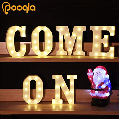 Pooqla LED Marquee Letter Lights Sign, Light Up Alphabet Letter for Home Party Wedding Decoration M - Image 5