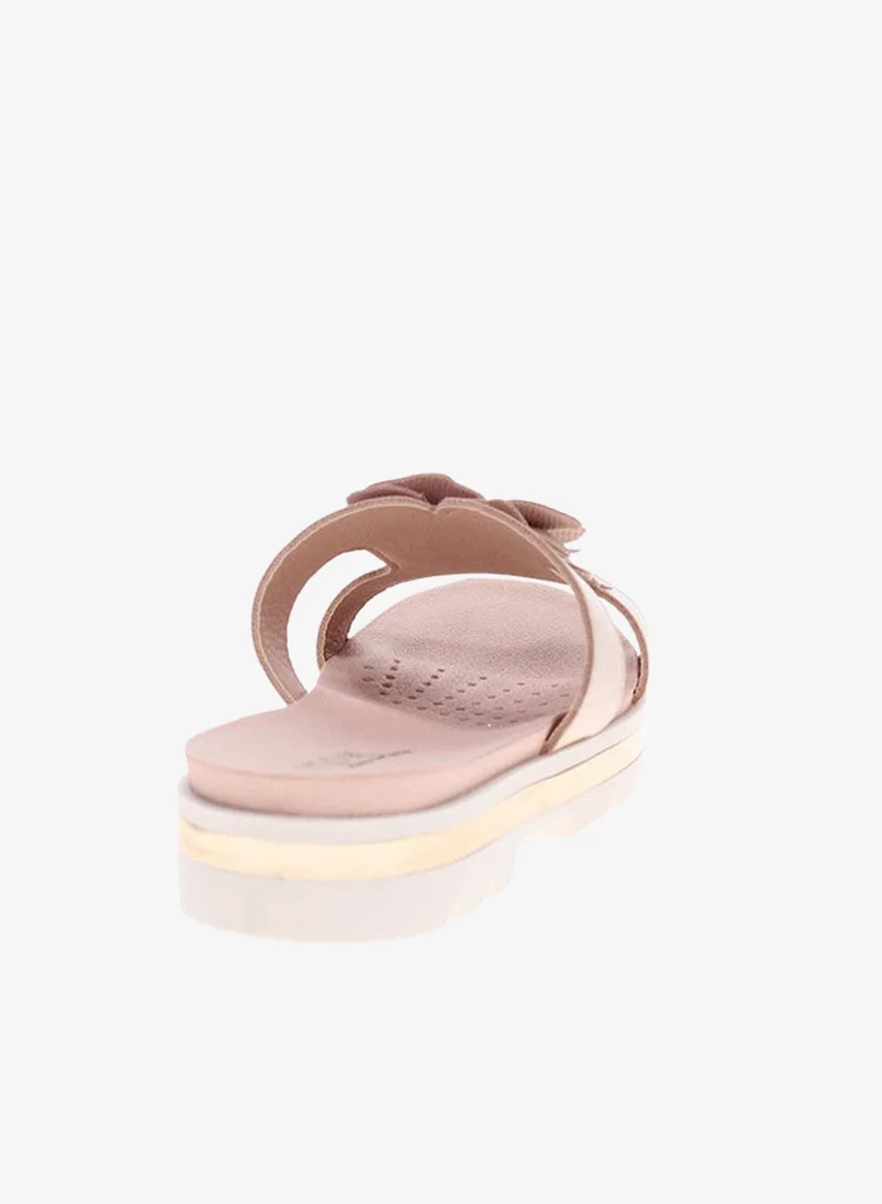 Modare Beige Flat Sandals for Women – Stylish Ladies Flat Sandals & Comfortable Flat Slippers for Women | Best Price UAE