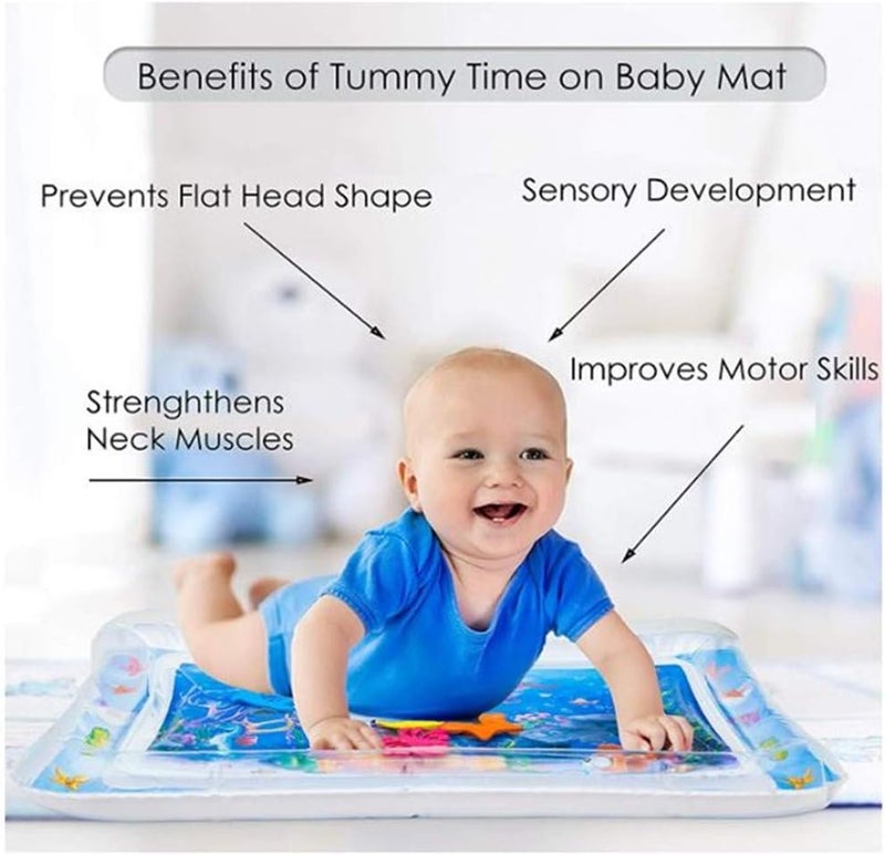AM ANNA Nflatable Tummy Time Premium Water mat Infants and Toddlers is The Perfect Fun time Play Activity Center Your Baby's Stimulation Growth - Image 3