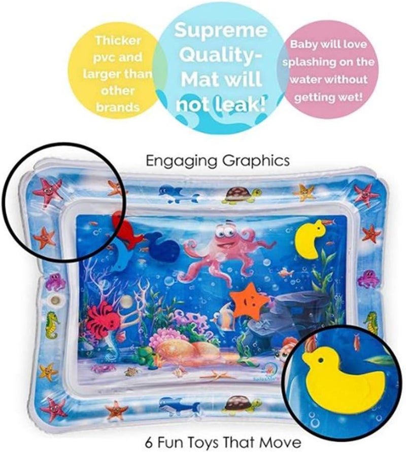 AM ANNA Nflatable Tummy Time Premium Water mat Infants and Toddlers is The Perfect Fun time Play Activity Center Your Baby's Stimulation Growth - Image 2