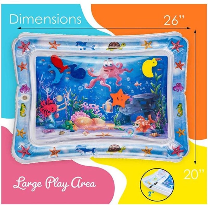 AM ANNA Nflatable Tummy Time Premium Water mat Infants and Toddlers is The Perfect Fun time Play Activity Center Your Baby's Stimulation Growth - Image 4