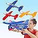 Aiencsai 3 Pack Airplane Launcher Toy 126 Foam Glider Led Plane 2 Flight Mode Catapult Plane for Kids Outdoor Sport Flying Toys Gifts for 3 4 5 6 7 8 9 10 12 Year Old Boys Girls - Image 2