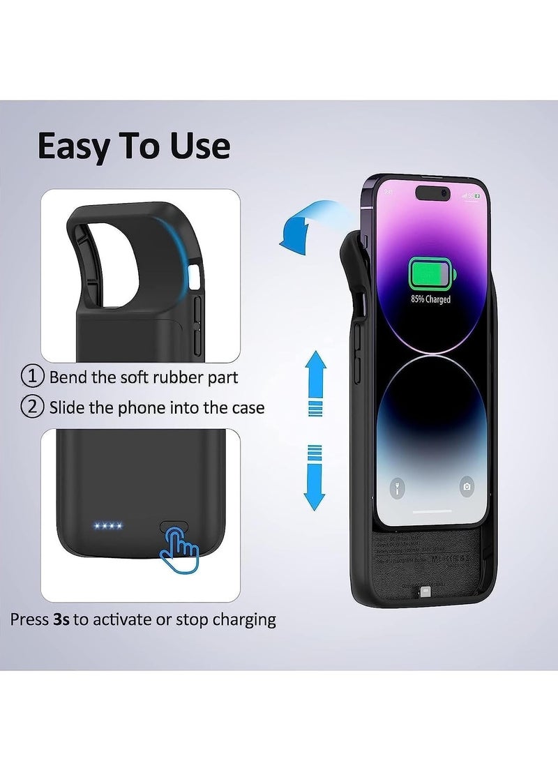 FOCUS حافظة بطارية FOCUS لجهاز iPhone 14 Pro Max بسعة 7000mAh المعززة - Image 3