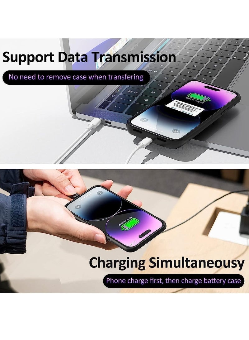 FOCUS حافظة بطارية FOCUS لجهاز iPhone 14 Pro Max بسعة 7000mAh المعززة - Image 4