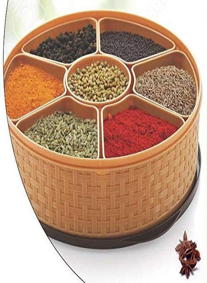 Vendere Masala Rangoli Box (Dabba) - 7 Sections, 1000ml, Assorted Colour (Multicolour). - Image 1