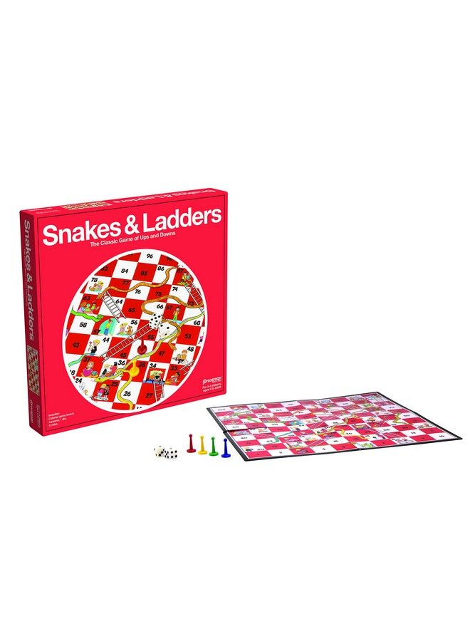 Pressman Snakes & Ladders Game, 24 Players, Ages 4 & Up, 5" - Image 3