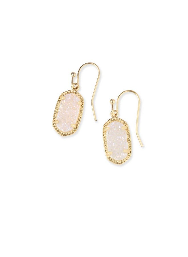 Kendra Scott - Lee Drop Earrings For Women, Fashion Jewelry, Gold-Plated, Iridescent Drusy - Image 1