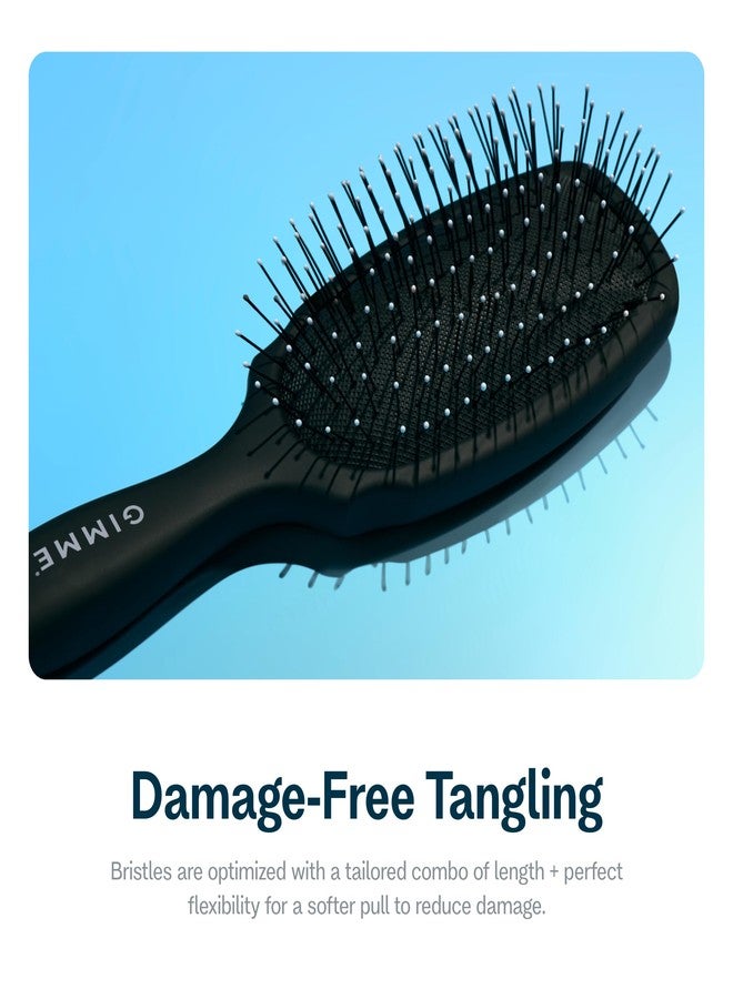 Gimme Beauty - Medium Hair Brush - Damage-Free Detangling Hair Brush for All Hair Types - Soft Bristle Brush with Anti-Static & Heat Resistant Nylon Bristles - Image 4