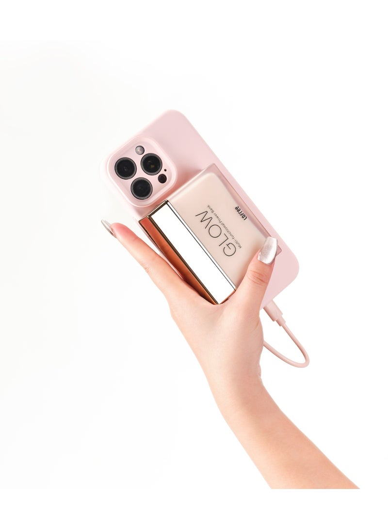 LOFREE Glow compact Power Bank 10000mAH, up to 22.5W USB fast charging, LED Light effects, Air Travel Friendly, 8 point safety system, Blazing Hour color - Image 5