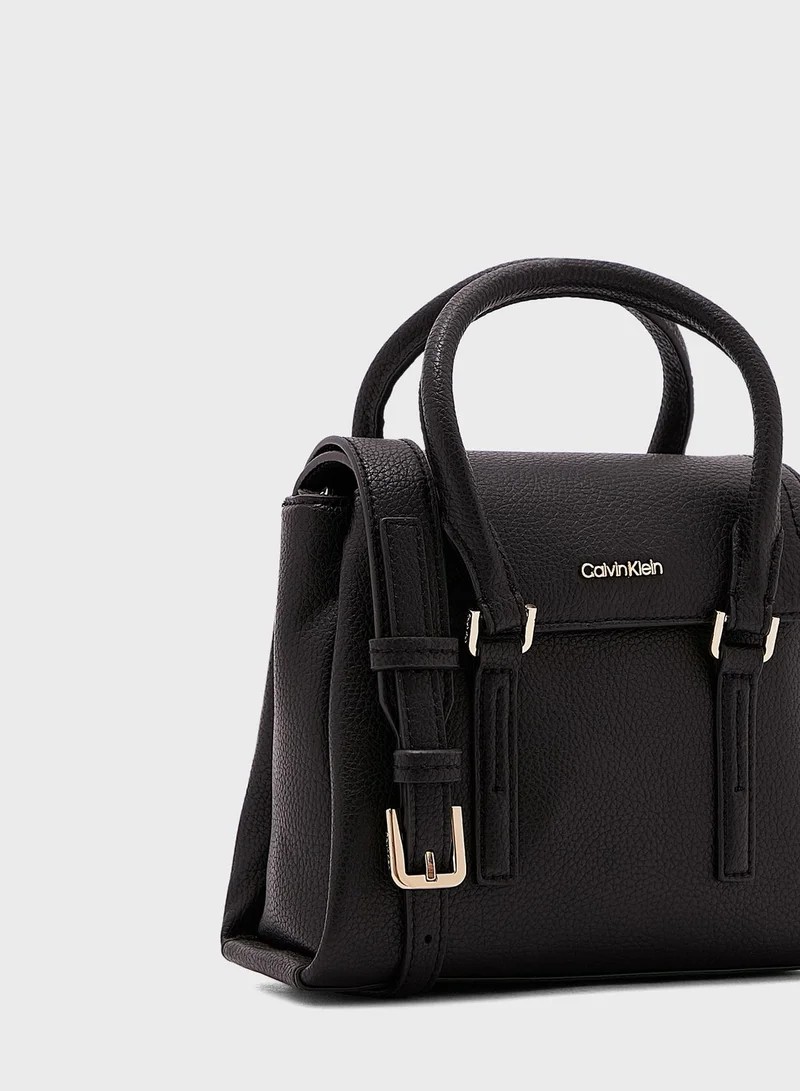 CALVIN KLEIN Elevated Flap Over Satchel