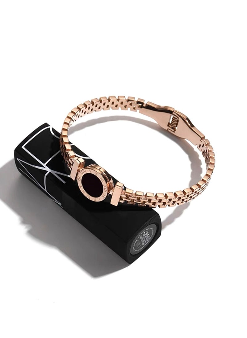 LAOONT - Stainless Steel Bracelet with A Watch-Shaped Design for Women - Image 1