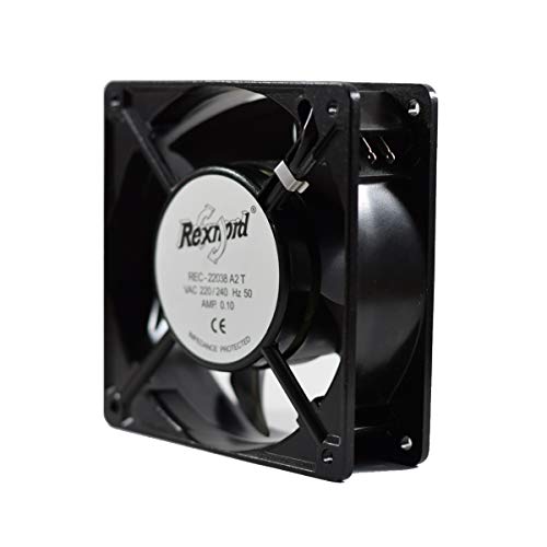 Rexnord 22038 A2 T Panel Square Aluminium Die Cast Exhaust Fan (Black, 4 X 4 Inches) - Image 3