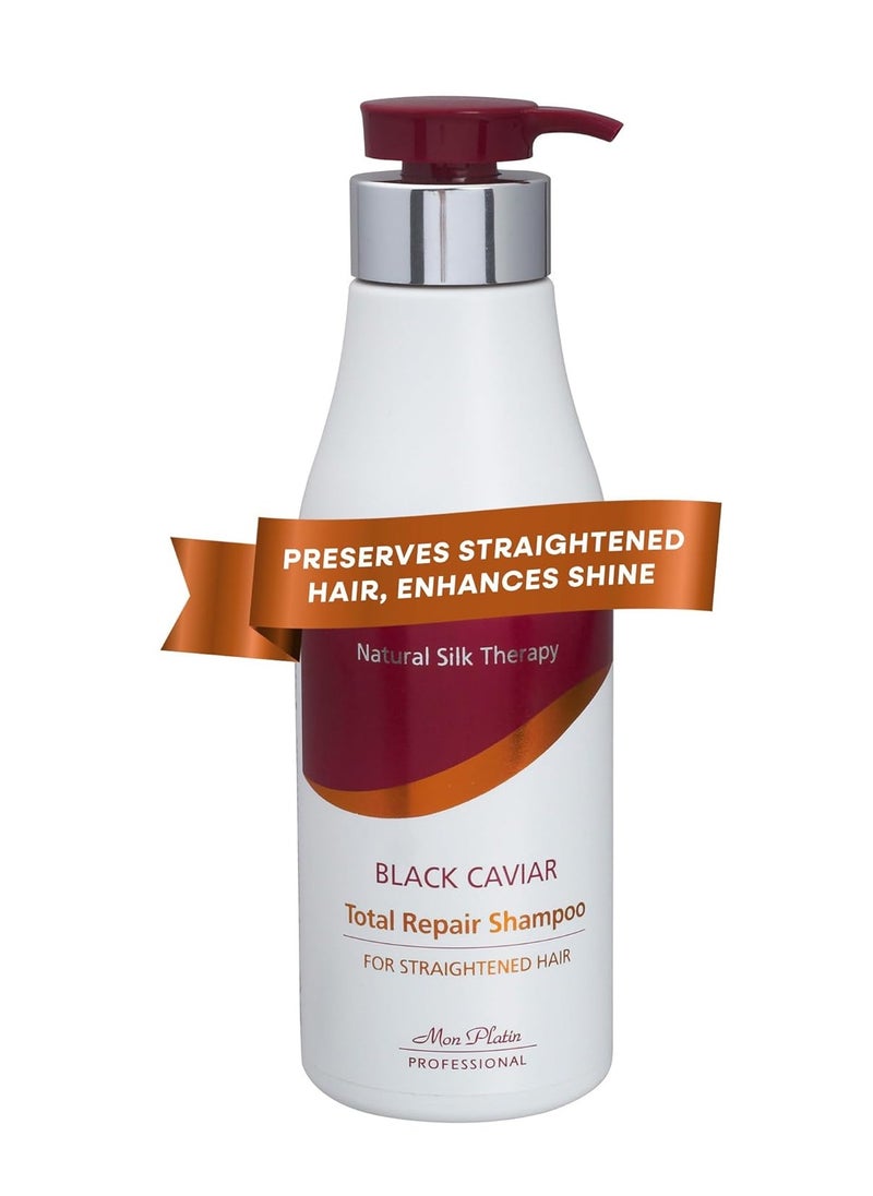 Mon Platin Professional Mon Platin Professional Total Repair Shampoo for Straightened Hair - Salt-Free, Enhances Straightening Treatment Results, Adds Shine & Vitality, Salt/SLS-Free, Straight Hair Shampoo 250ml  - Image 1