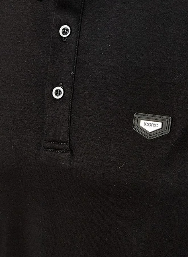 Iconic Iconic Short Sleeves Applique Mercerised Polo T-Shirt