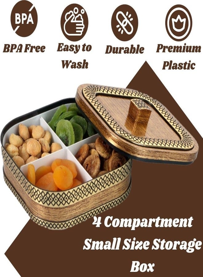 Nabhya Plastic Dry Fruit Container with Tray Set with Lid & Serving Tray, Storage Container Box 100% Air-Tight - 500 ml Plastic Grocery Container (Small) - Image 5