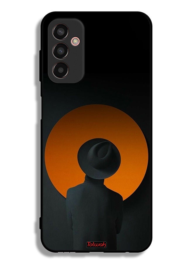 Tolwak Samsung Galaxy F13 Protective Case Cover Hat Boy Art - Image 2