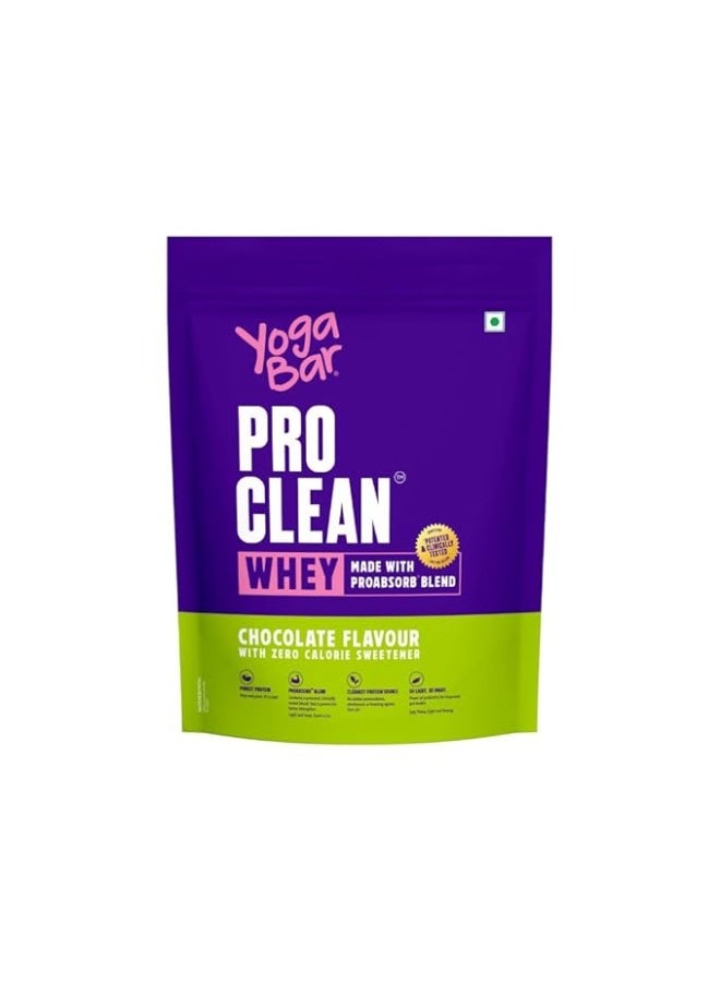 Yogabar ProClean Whey Protein Performance Blend 907g 2 lbs | 25g Protein per Serve | Zero-Calorie Sweetener Whey Protein Powder | Clean & Light | - Image 1