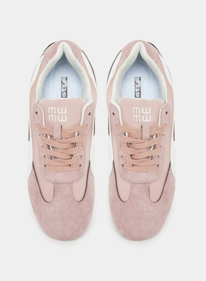Styli Styli Color Block Lace Up Sneakers