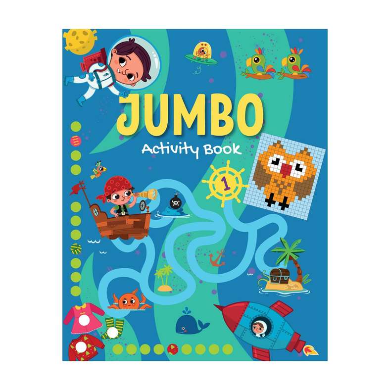 Pan Home Jumbo Set of 2 Activity Book 128 Pages -Multi - Image 1