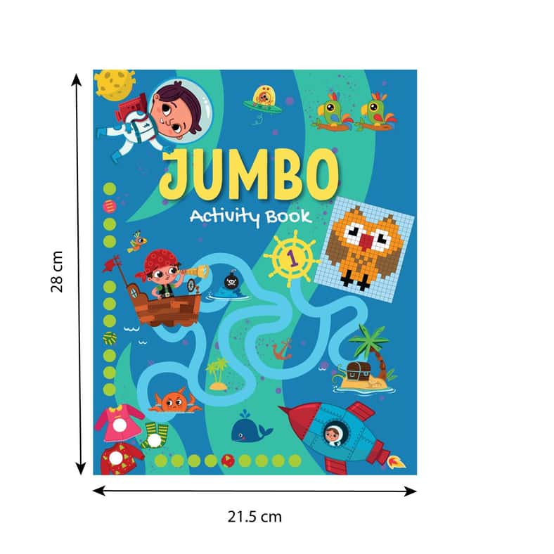 Pan Home Jumbo Set of 2 Activity Book 128 Pages -Multi - Image 4